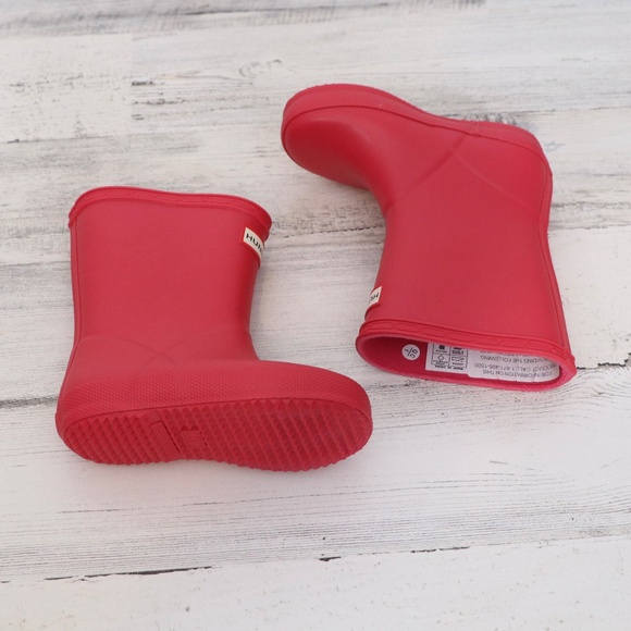 Hunter Original Kids First Classic Rain Boot Matte Pink 7 US NEW without box - Picture 3 of 6